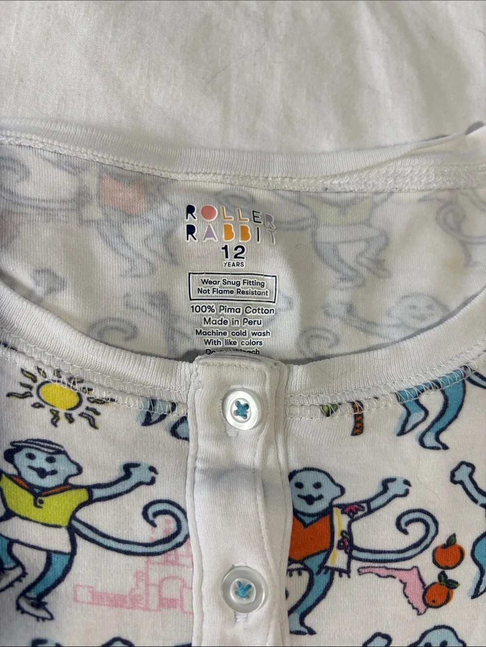 Roller Rabbit Multicolored Palm Beach-Print Kids Pajama Set - Unisex